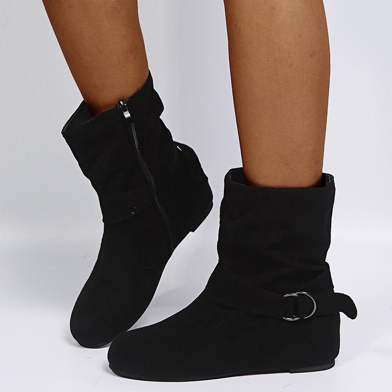 Buty Damskie Zimowe Trienkes Orthopedic Z Wsparciem Łuku Stopy - Stylowe Botki Damskie na Chłodne Dni 0