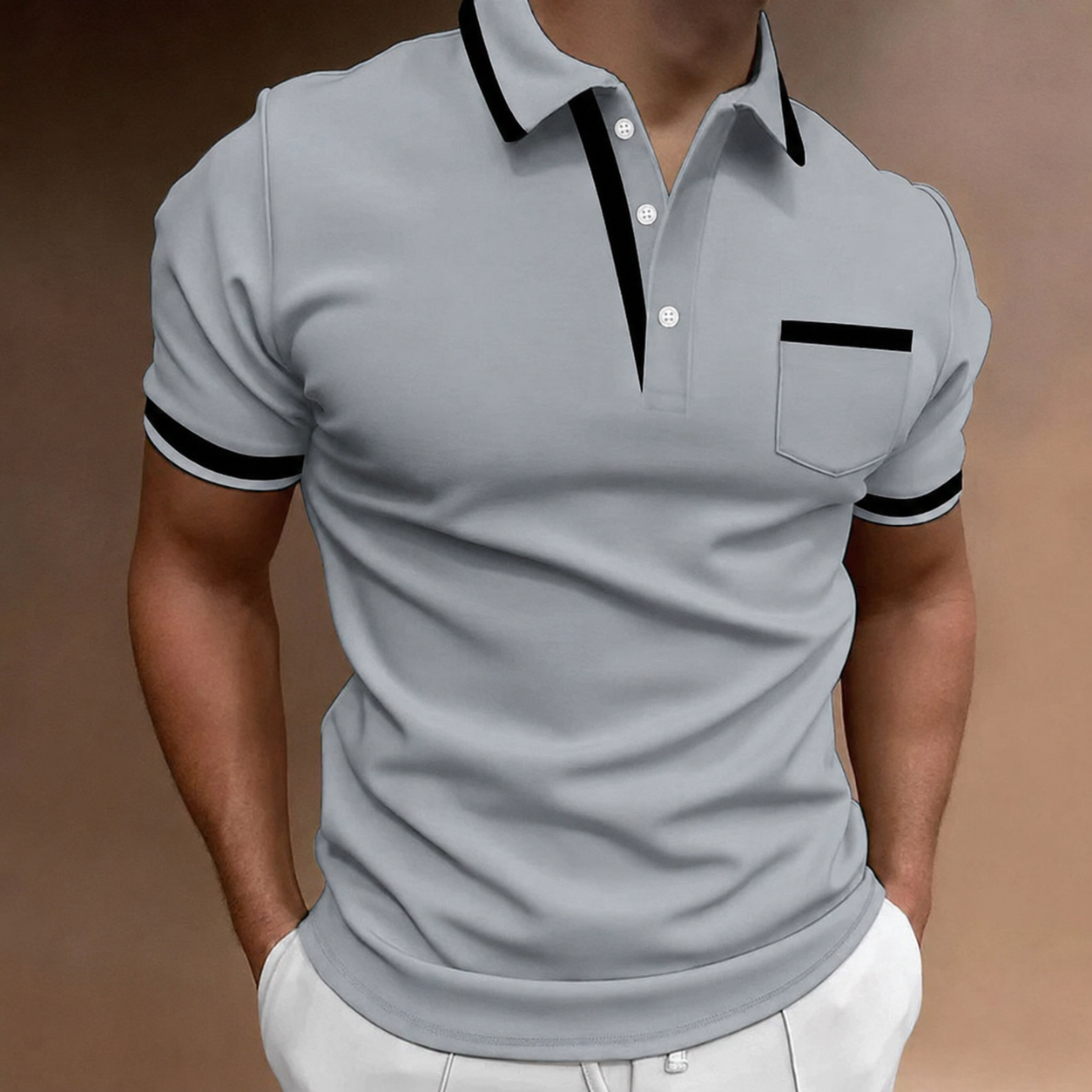 Męska Koszulka Polo – Elegancki Klasyczny Krój, Idealna Na Każdą Okazję, Koszulki Polo Męskie