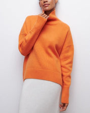 Damski Sweter Oversize z Golfem Linnea Luźny Styl Poncho na Chłodne Dni 2