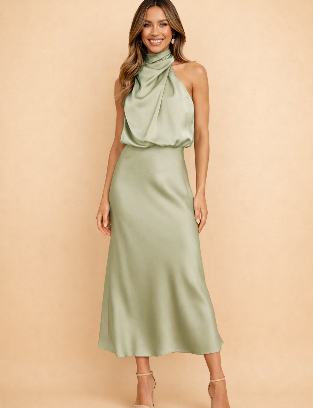 MADELYN | Elegancka damska sukienka midi