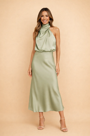 MADELYN | Elegancka damska sukienka midi
