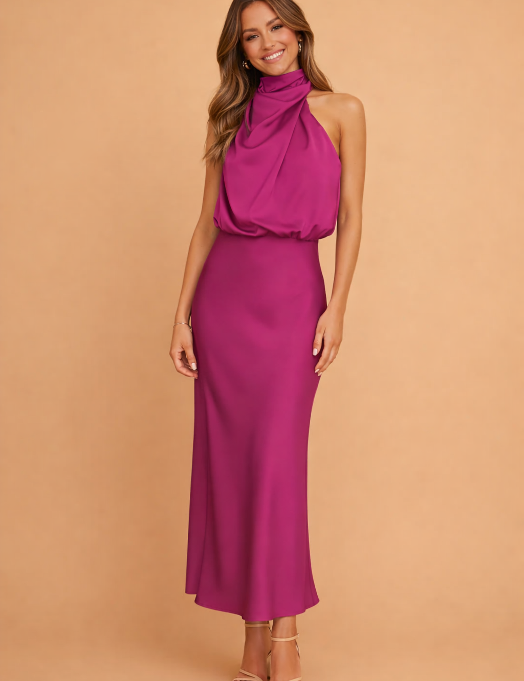 MADELYN | Elegancka damska sukienka midi