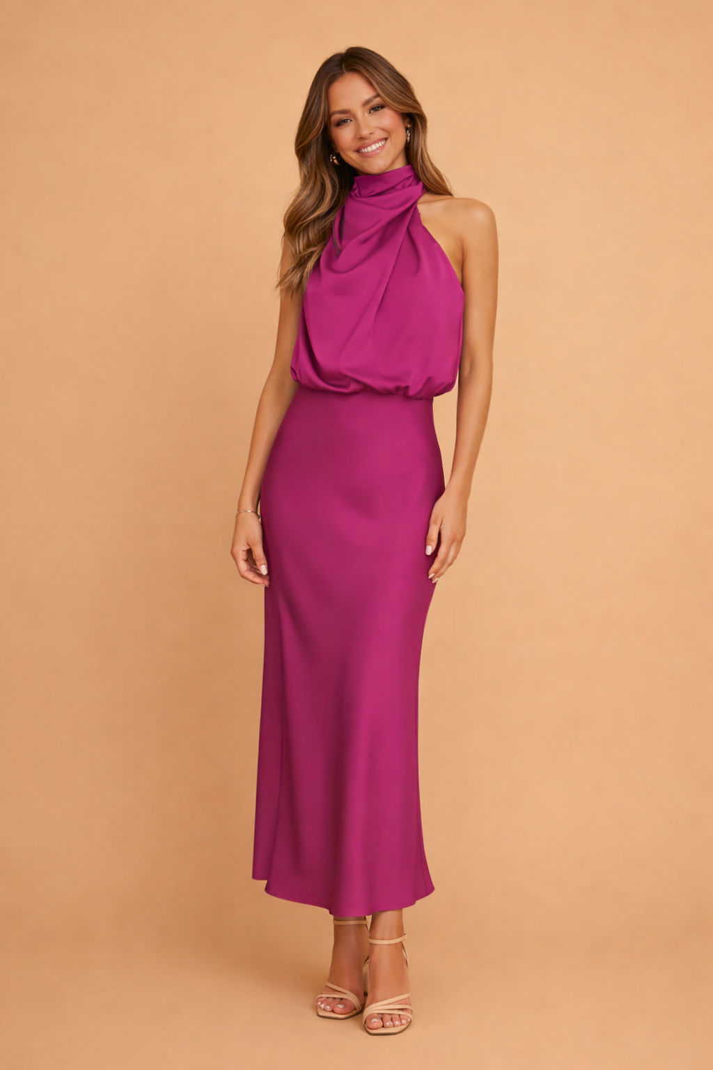 MADELYN | Elegancka damska sukienka midi