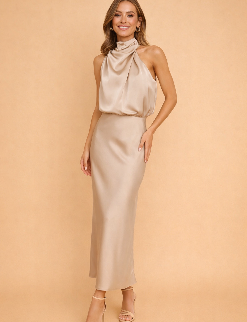 MADELYN | Elegancka damska sukienka midi
