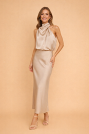 MADELYN | Elegancka damska sukienka midi