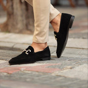 Mokasyny Męskie Czarne Z Arch Support - Eleganckie Buty Mokasyny Męskie Slip-On 3