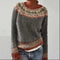 Sweter Damski Fenwick z Nordyckim Wzorem Fair Isle na Chłodne Dni, Stylowy Sweter z Długimi Rękawami 3