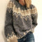 Sweter Damski Nordic Fair Isle Z Klasycznym Wzorem, Ciepły I Stylowy Na Chłodne Dni 3