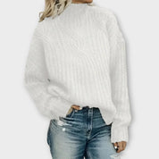 Sweter Damski Z Wysokim Dekoltem – Elegancki I Wygodny Na Każdą Okazję, Stylowy Sweterek Damski 3