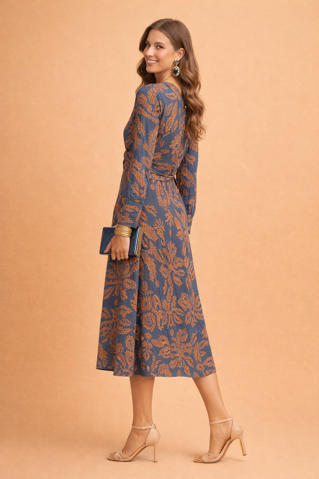 ALEXA | Sukienka midi Twist Elegance
