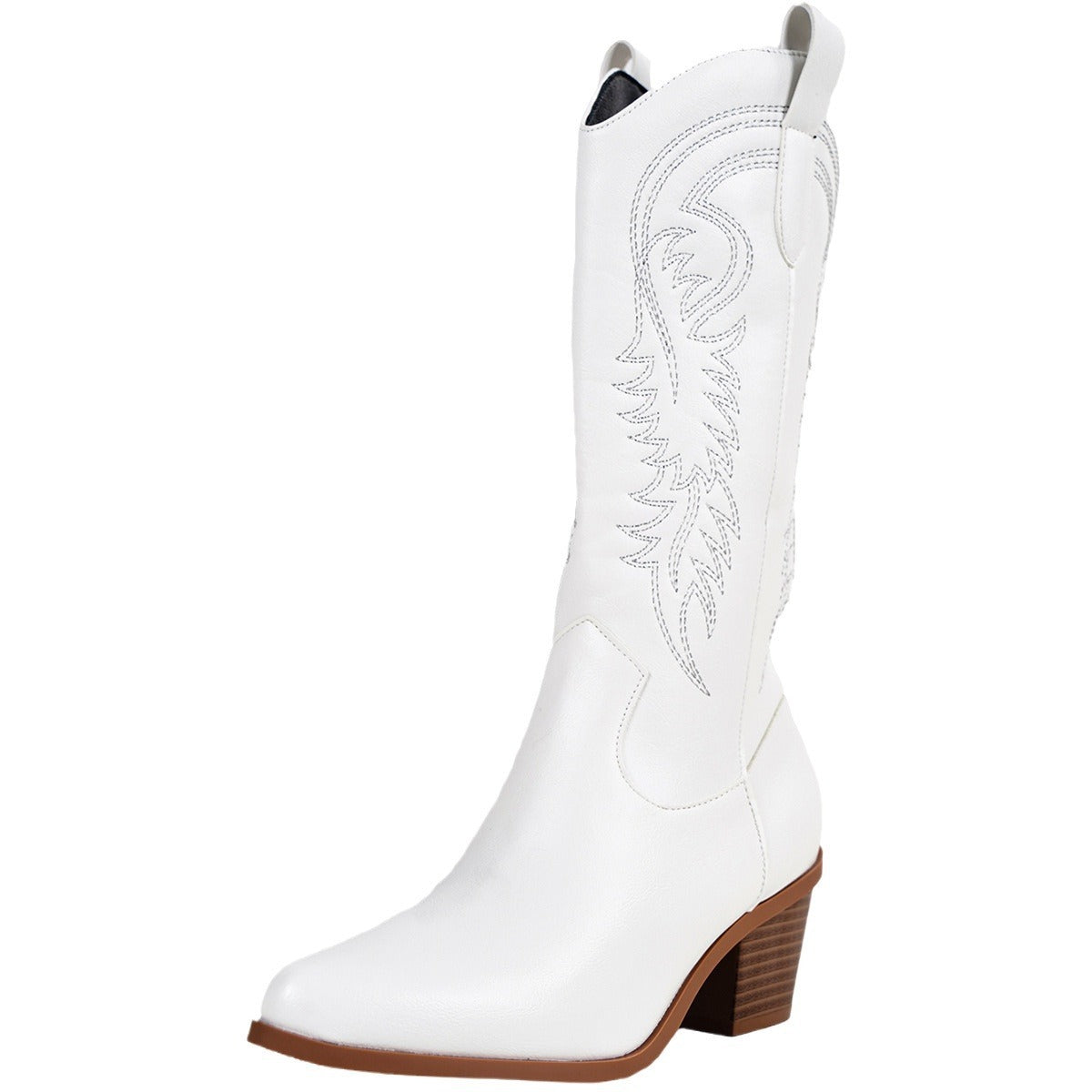 Kowbojskie buty damskie z ortopedycznym wsparciem łuku stopy i modnym designem