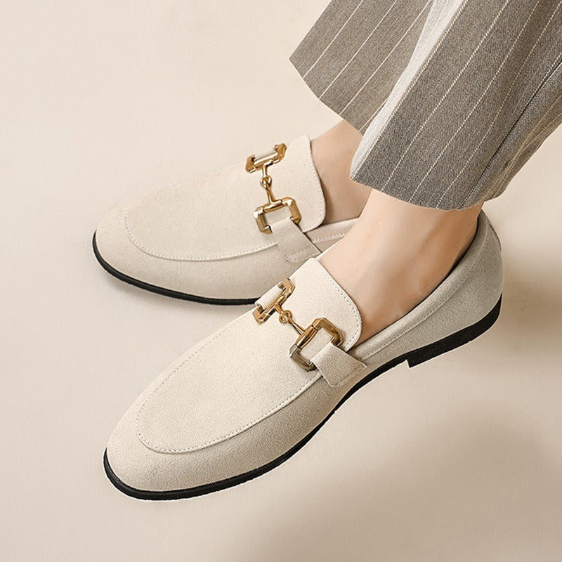 Mokasyny Męskie Czarne Z Arch Support - Eleganckie Buty Mokasyny Męskie Slip-On