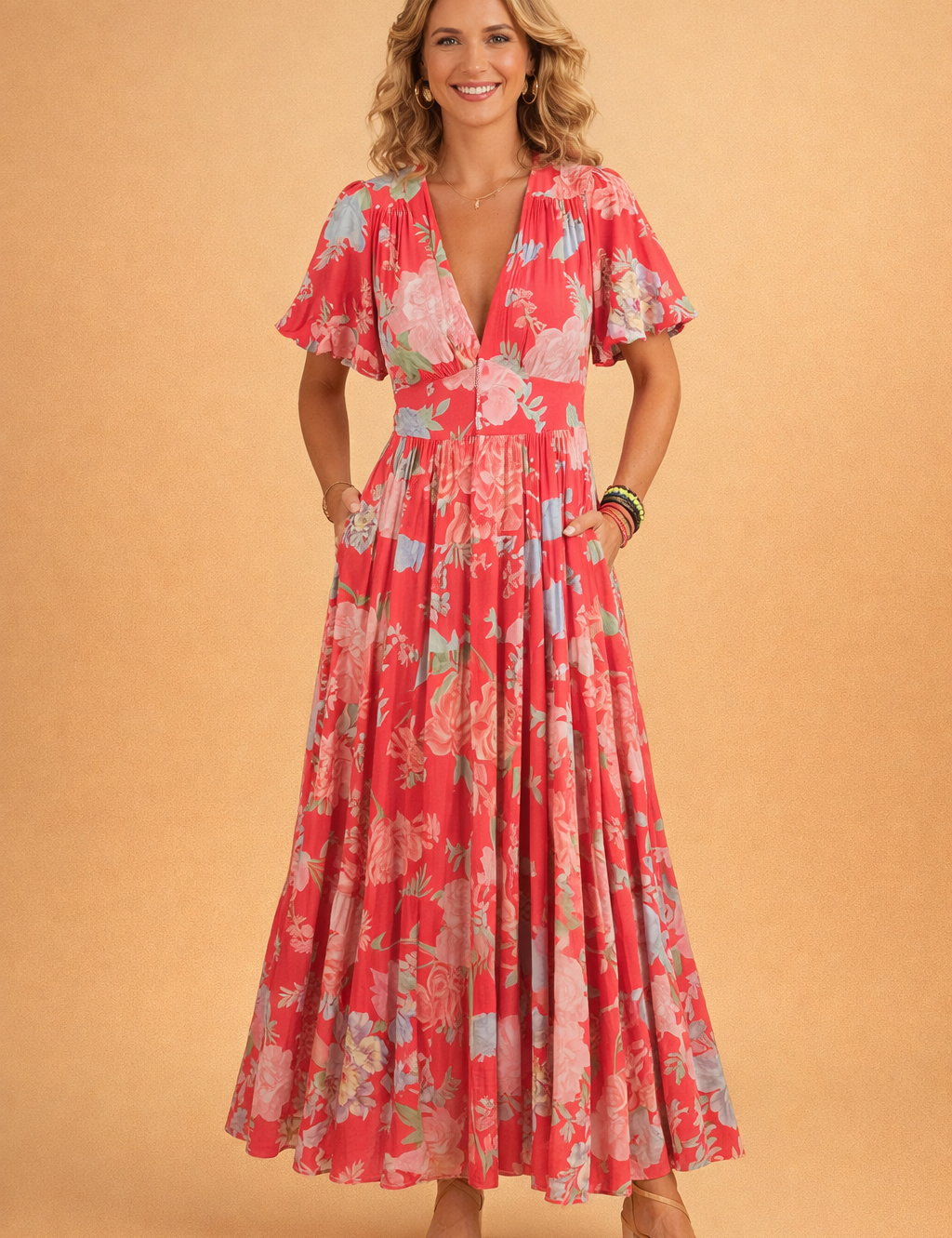 european-fashion-studio-polish-model-red-floral-maxi-dress-full-body-posed-shot.png