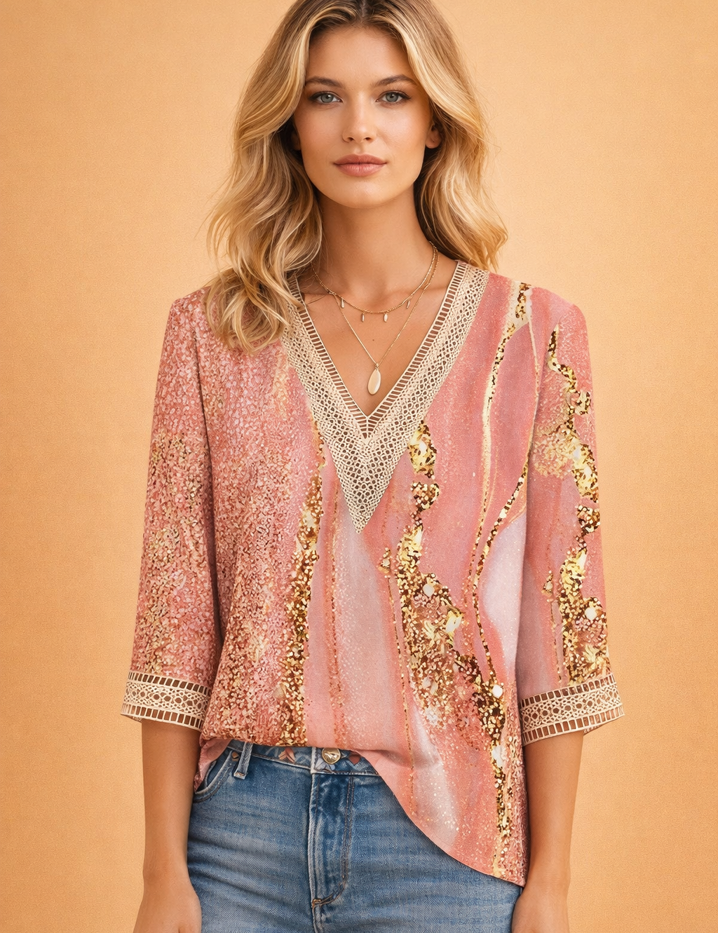 polish-female-model-pose-pink-gold-vneck-blouse-studio-shot-shopify.png